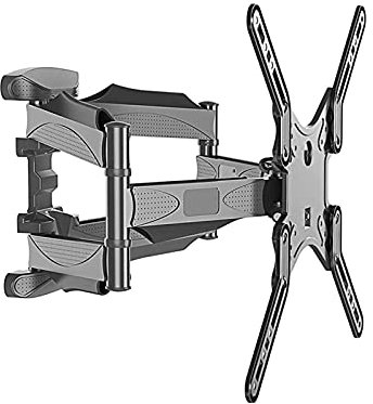 Support TV universel pour téléviseurs de 32 à 55 pouces - Support mural télescopique rotatif - Hauteur réglable - Charge maximale : 35 kg - Supports et supports polyvalents pour TV