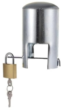 Tap Lock, Anti-Theft and Water-Saving Tap Protection Cover Made of Galvanised Iron, with 3 Keys