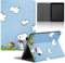 Tablet Cover Custodia per Xiaomi Pad 5 / Mi Pad 5 Pro 11 2021, Custodia con Cartoon Anime Manga Motivo Disegni Donna, Flip Case in Pelle PU Regolabile Antiurto TPU Carino Tablet Cover,Cartoon