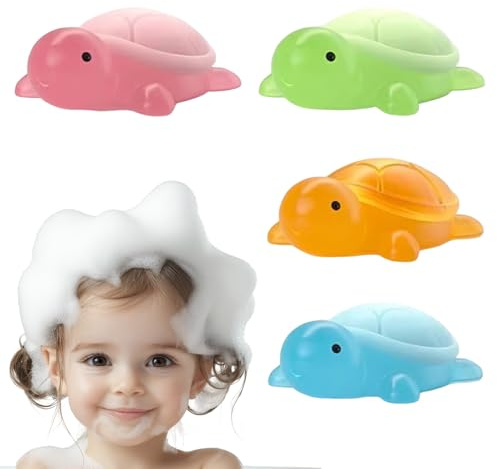 KINDER SEIFEN TIERFORM | 4x tragbare natürliche Badeölseife in niedlicher Form | Reisen für Kinder für Kinder und Gesichtswaschlösung für Mädchen,