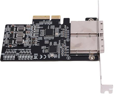 ARTOCT Scheda controller RAID PCIe a SAS doppia porta 5Gbps ad alta velocità LED indicatore server scheda RAID
