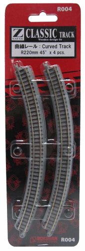 Z gauge R004 curved rail R220mm 45 (japan import)