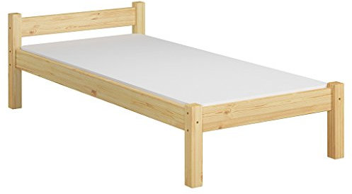 Erst-Holz®Einzelbett Gästebett Bettrahmen Kiefer massiv 80x200 Futonbett Matratze Rollrost 60.36-08 M
