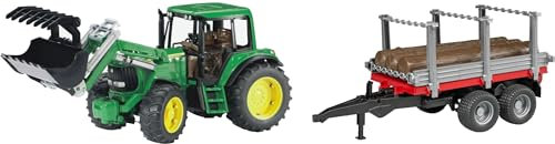 Bruder Spielwaren GmbH & Co. K J.D. 6920 Traktor Frontl.+Holztransp.anh