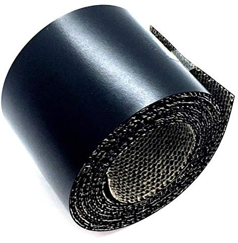 1 x Iron on Edging Satin Black 50mm x 2.5m roll of pre glued Edging Strip
