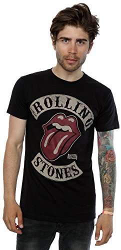 Rolling Stones Men's Tour 78 Mens Blk Ts Short Sleeve T-Shirt, Black, Large