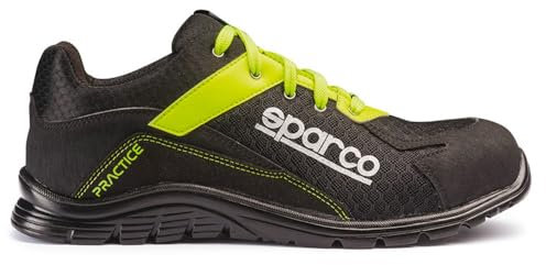 Sparco s0751739nrgf Practice Scarpe, colore: nero/giallo, taglia 39