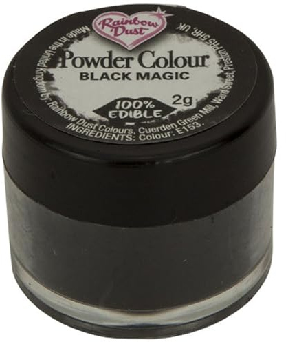 Rainbow Dust Powder Colour Edible Cake Decoration - Black Magic