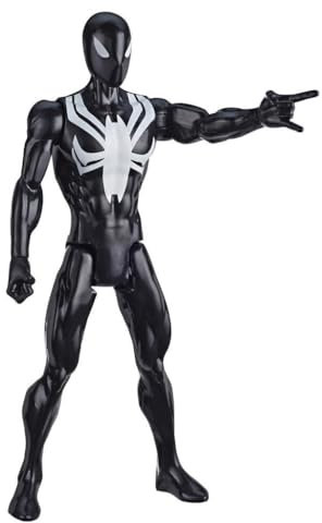 Hasbro E8523 Marvel Spider-Man: Titan Hero Serie Black Suit Spider-Man, 30 cm große Superhelden Action-Figur
