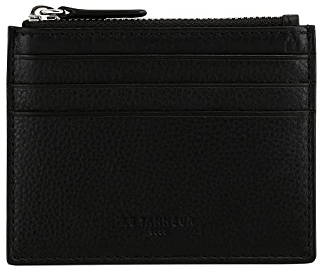 Le Tanneur, Porte Cartes, Portefeuille, en Cuir, Charles, Homme, 6 Compartiments Cartes, Poche Monnaie zippée, Anti-RFID, Porte-Billets, pour Cartes de crédit et de visites