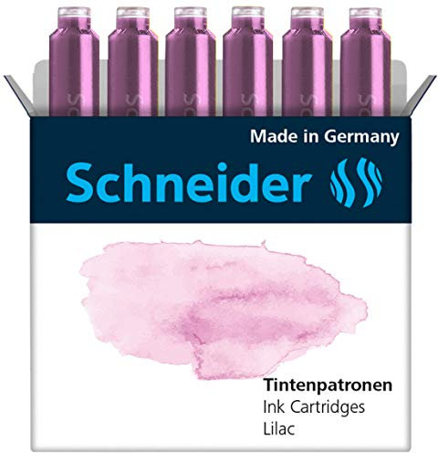 Schneider Lot de 6 cartouches d'encre pastel standard pour stylo-plume Violet