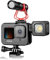Aluminum Alloy Case for GoPro Hero 9 Black, Vlog Protective Frame Housing Shell Cage with 2 Cold Shoe Mount Compatible with Microphone and Lights