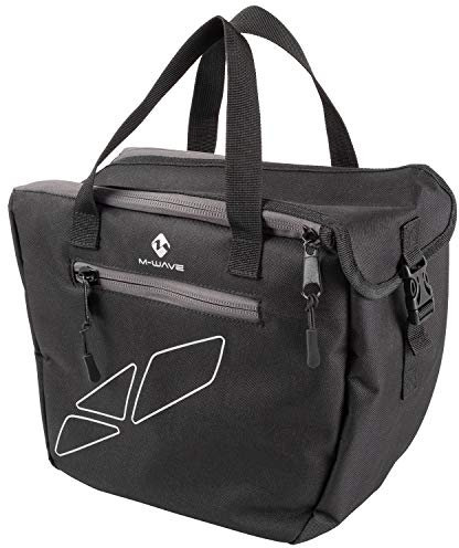 M-Wave Unisex-Adult Amsterdam Insert Gepäckträgertaschen-Organizer, Schwarz, 30 x 14 x 27 cm
