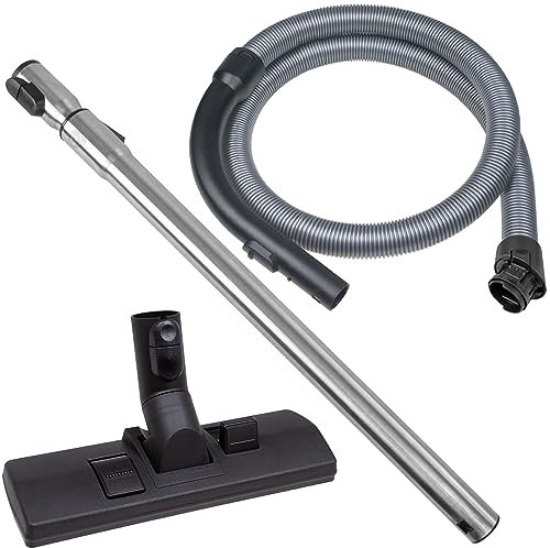 Hochwertiger Komplettschlauch mit Teleskoprohr und Kombidüse - Passend für Miele Complete C3 / S6000 / S8000 - Bestleistung beim Saugen