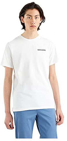 Dockers Herren Logo Tee T Shirt, Stencil Paper White, L EU