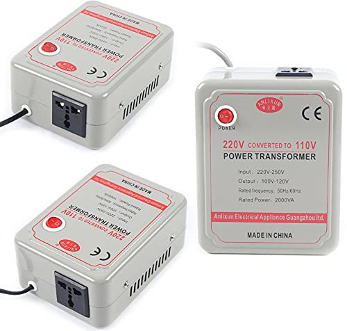 Convertisseur de tension 220-250 V vers 100-120 V - Pour appareils électriques - Avec une tension de 220-250 V (500 W)
