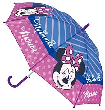Safta Minnie Mouse Lucky Automatic Umbrella 480mm, Multicoloured, único