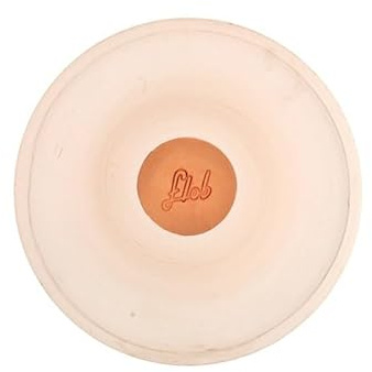 FLOB Sottovaso Taglia L - per Bonsai - Diametro 25,5 cm - in Argilla Toscana, Made in Italy - Bianco