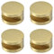 Pastlla Lot de 4 clips ronds pour miroir - Pour garde-robe, salle de bain - Accessoires de matériel de maison - 24 mm (doré)