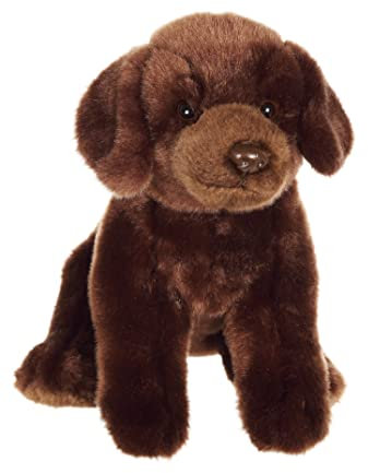 sitzender Hund 25 cm brauner Labrador - Kuscheltier für Kinder - in 8 verschiedenen Modellen erhältlich - 071525