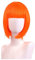 Leeloo Kurze Bob Perücke Orange Fasching Kostüm Zubehör Cosplay Party Perücken