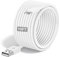 Apple MFi Certified Extra Long iPhone Charger Cable - 15 ft/5M USB to Lightning Cable, Fast Charging Cord for iPhone 14/14 Pro/13/12/11/11 Pro/11 Max/X/XS/XR/XS Max/8/7, iPad (White)
