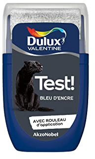 Dulux Valentine Peinture Testeur Crème de Couleur - Murs et Boiseries - Mat - Couleur Bleu d’Encre 30 ml