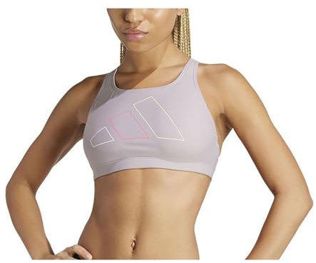 adidas Damen Big Bars Bikini Top Bikinioberteil, Preloved Fig, M