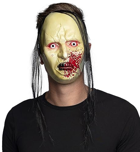 Boland 72282 - Horror Maske mit Haaren für Erwachsene, Maske für Halloween und Karneval, Accessoire für Kostüme zur Mottoparty