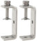 Foxwake Stainless Steel C Clamps 3.2In for Mounting, Heavy Duty Metal U Clamp for Metal Working Small Desk Clamp with Stable Wide Jaw Opening & Protective Pads/I-Beam Design (2pcs)