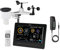 Bundle aus dnt WiFi-Wetterstation WeatherScreen PRO, Wetter- und Raumklima stets unter Kontrolle, Datenlogger-Funktion, App, Schwarz/Weiß, DNT000008 + dnt Wassertemperatursensor, DNT000021