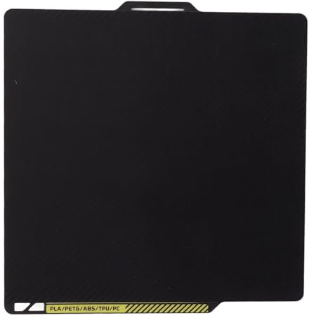 Sanpyl Glättende 3D-Drucker-Platte aus Karbonfaser, Stahl, kompatibel mit PLA, ABS, PETG, TPU-PC, hochtemperaturbeständig, für P1P, P1S, X1, X1C, X1, Carbon-Combo