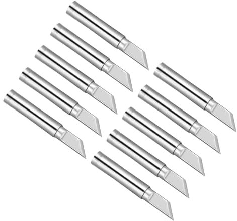 CoCud Soldering Iron Tips, 4x6.5mm 900M-T-K, Solder Tips Fine Soldering Gun Replacement Solder Welding - (Applications: for Soldering Irons Soldering Station), 10 Pieces
