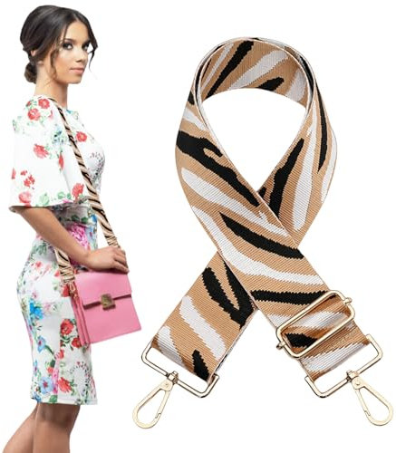 Taschengurt für Moderne Taschen Einstellbar Breit Trageriemen mit Karabiner Tragegurt Schultergurt Umhängegurt Taschenhenkel für Handtaschen 1523