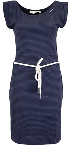 Ragwear Tagg A GOTS Kleid (DE/NL/SE/PL, Alphanumerisch, S, Regular, Regular, Navy)