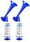 2 Pcs Tröte Stadion Laut Signal Horn, Air Horn, Signalhorn, Laut Sound Signalhorn Hand, Druckluftfanfare Tröte Fanfare Nebelhorn, Drucklufthorn Gashupe, Lufthorn Gaströte, (Blau)