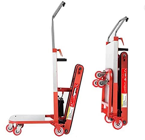HARIPYER Carrelli elettrici per Salire Le Scale Carrello Elettrico Pieghevole per carico Motore da 660 libbre con Caricatore Batteria al Litio 5 Ruote per Salire Le Scale