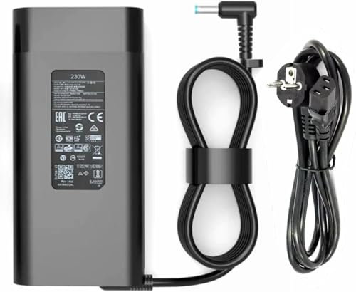 230W 11.8A Adaptateur Chargeur Port 4.5 * 3.0mm pour HP ZBook Fury 16 G9, Omen 15 16 17 16-c0500na, Victus 16, Envy 16, ZBook Studio G8, ZBook Fury 17 G8, TPN-LA10 Charger Alimentation