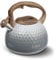 POLIVIAR Stove Top Kettle- Stainless Steel Stovetop Kettle 2.7 L- Audible Whistle Kettle- Tea Kettle Anti Rust and Anti Hot Handle- Suitable for All Heat Sources (Grayish-White)