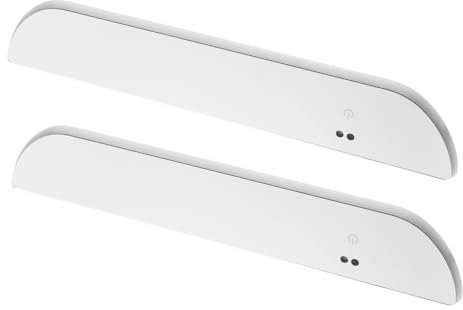 GLEAVI 2pcs Led Car Door Sill Lights Wireless Auto-sensing Illuminated Sill Protectors Car Accessories Front Door Solar Garage Lights Atmosphere Stylish Led Flowing Effect