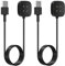2 Piezas Cargador Magnético Compatible con Fitbit Versa 4/Versa 3/Sense 2/Sense, Cable de Carga para Smartwatch, Cable USB de Carga Rápida de 100cm, Reemplazo de Cargador de Reloj Inteligente