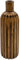 Deko Holz Blumenvase groß in braun - 46 cm - Deisgn Holzvase XXL Flasche geriffelt - Landhaus Dekovase Holzdeko Tischdeko für Kunstblumen Trockenblumen Pampasgras