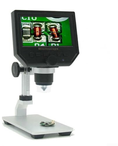 4 7,6 cm große LCD-Münzlupe mit bis zu 600-fachem Zoom und eingebauten LED-Leuchten für optimale Sichtbedingungen in jeder Umgebung