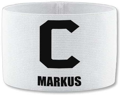 SR Teamsports Jako Kapitänsbinde personalisiert C Kapitän mit Name | Training, Geschenk, Fußballfan, Gadgets, für Jungs, elastisch, Malle Accessoires