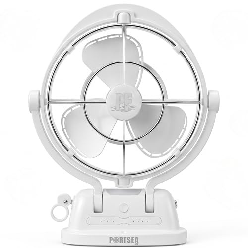 Portsea Arlo Wohnwagen Ventilator 12V/24V – Leiser Camper Fan mit Fernbedienung, Timer, LED & Insektenlicht, für Wohnmobil, Van, Caravan & Boot
