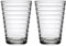 Iittala Aino Aalto Trinkglas 33cl, 2-er Set, klar