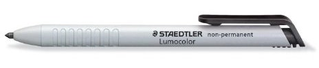 Staedtler 768N Lumocolor non-permanent omnichrom Trockenmarker wasserlöslich, 3,0mm, schwarz