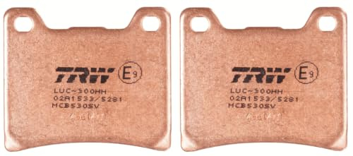 TRW MCB530SV Brake Pad Set Disc Brake Sinter Street Compatible for Yamaha V-Max - Front Axle and Other Vehicles