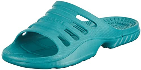BECO Femme Pantoletten, Badelatschen Unisex Mules, Turquoise (Petrol 888), 40 EU