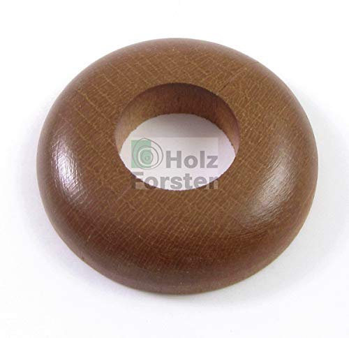 PARKETTFREUND Massivholz Heizungsrohrrosetten, Nussbaum, 22mm